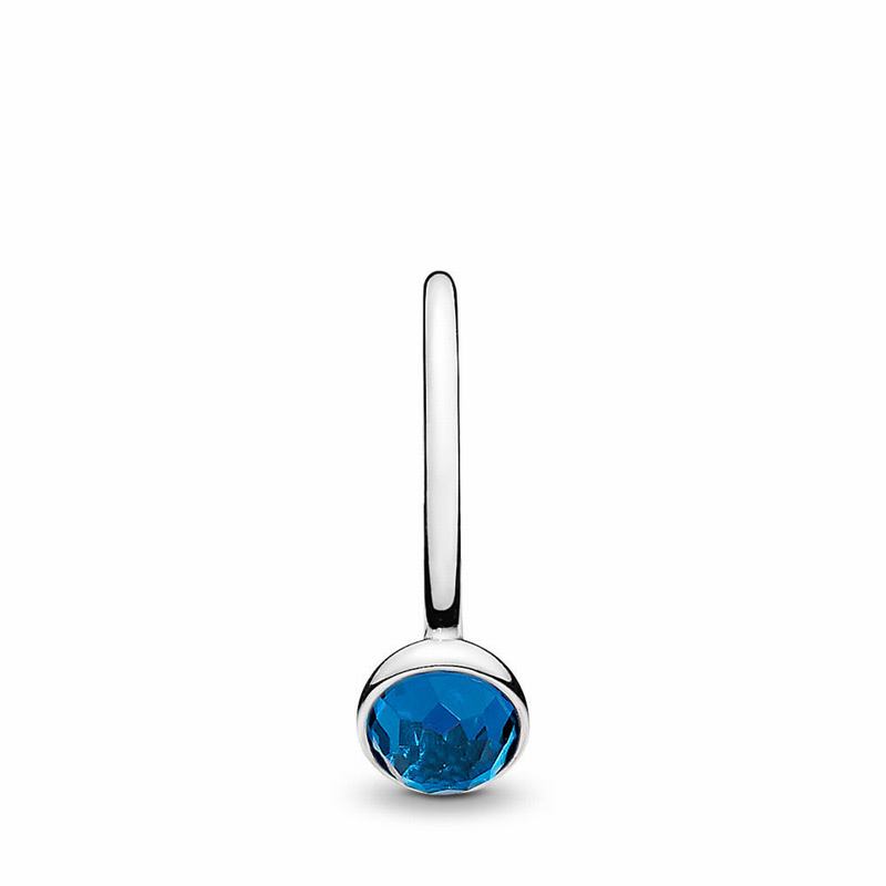 Anillos Apilables Pandora December Droplet Argint/Albastri (3orhkCjv)